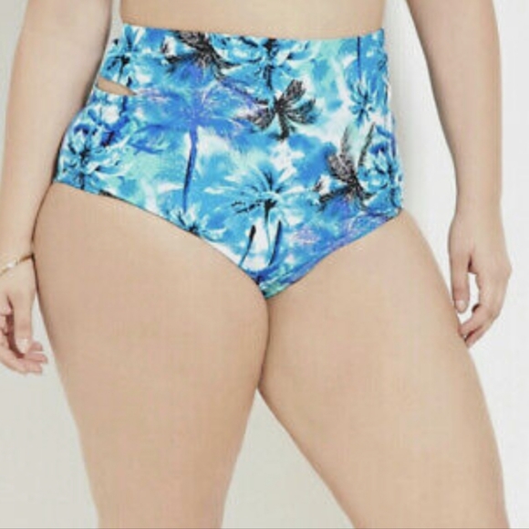 NWT FOREVER 21 PLUS SIZE TURQUOISE BLUE BIKINI - Picture 3 of 8